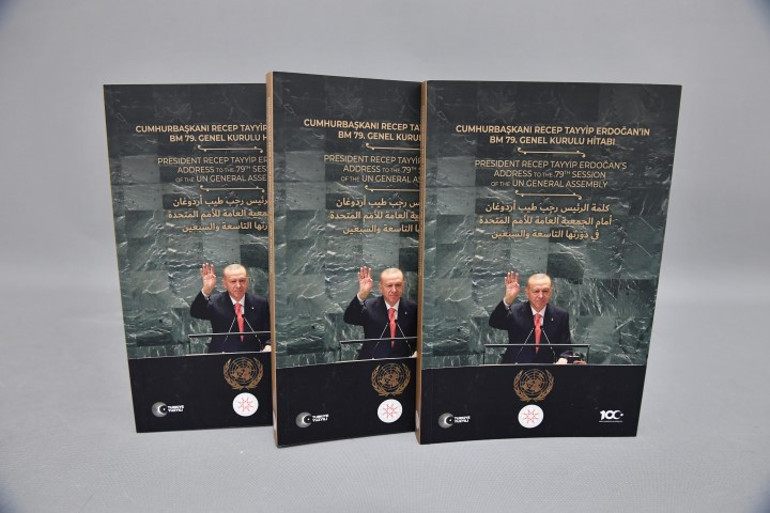 Cumhurbaşkanı Erdoğanın Birleşmiş Milletler Genel Kuruluna hitabı kitaplaştırıldı