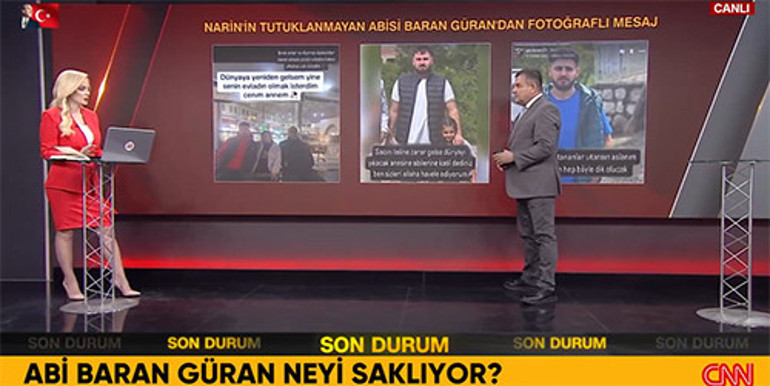 Sosyal medya paylaşımları gündem oldu, ailesini savundu... Narinin ağabeyi Baran Güran, Neler Oluyor Hayatta programına konuştu