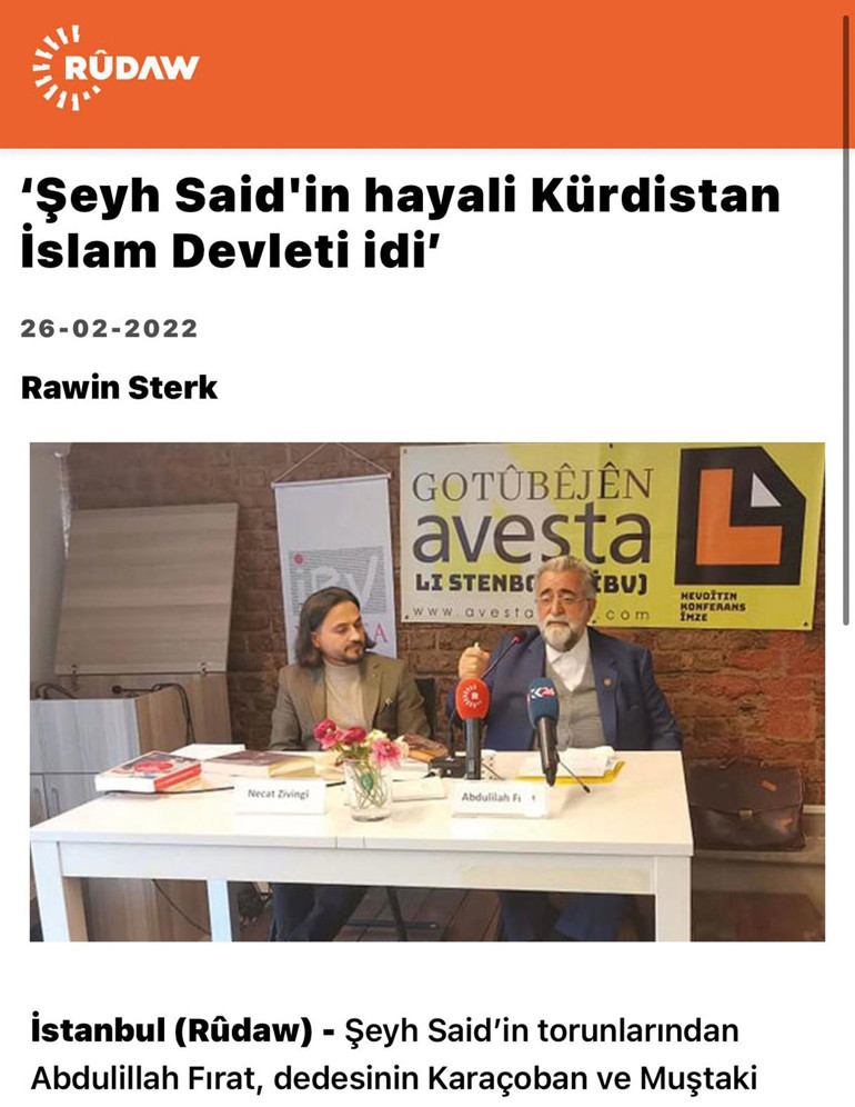 Vatan haini Şeyh Sait’le dava şerefine ulaştım
