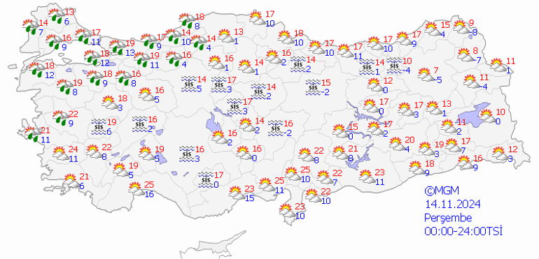 Son dakika hava durumu tahminleri il il 14 Kasım 2024 | Bugün hava nasıl olacak Yağmur var mı Meteorolojiden 5 ile kuvvetli sağanak uyarısı: Cuma gününe dikkat