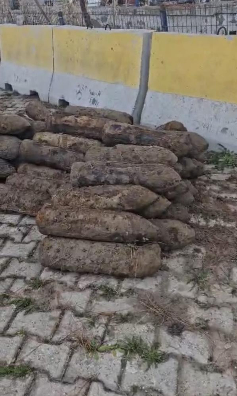 Çanakkalede patlamamış 50 top mermisi bulundu