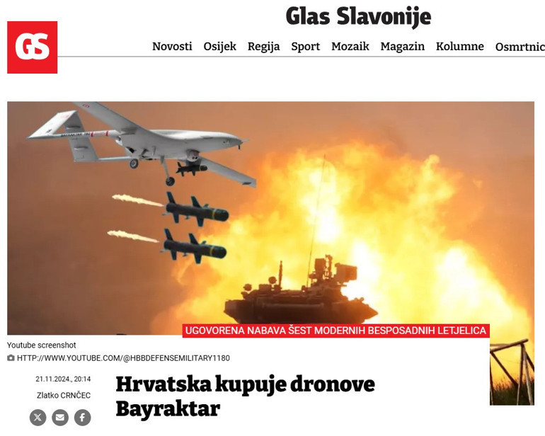 Bayraktar TB2ye hayran kaldılar: Hırvat basını övgüyle bahsetti... Geleceğin yetenekli ve yüksek kalitedeki sistemleri