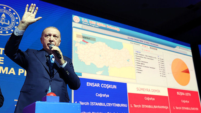 Son dakika: Cumhurbaşkanı Erdoğan düğmeye bastı... 20 bin öğretmen ataması yapıldı: Türkiye Yüzyılı Maarif Modeli vurgusu