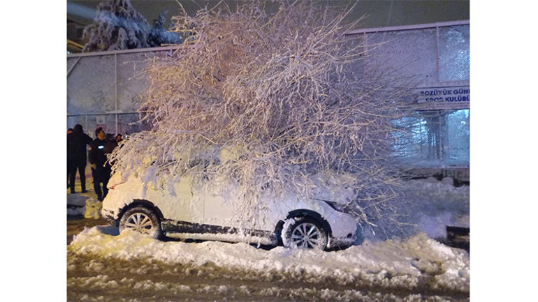 Beklenen kar yağışı başladı: Birçok il beyaza büründü... Anadolu Otoyolunda trafik durdu
