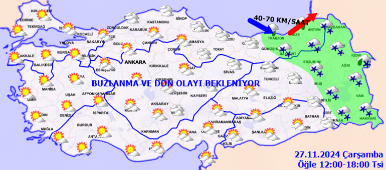 SON DAKİKA HAVA DURUMU TAHMİNLERİ İL İL (27 KASIM) | Bugün hava nasıl olacak İstanbula kar yağacak mı Meteorolojiden birçok ile kar ve sağanak uyarısı
