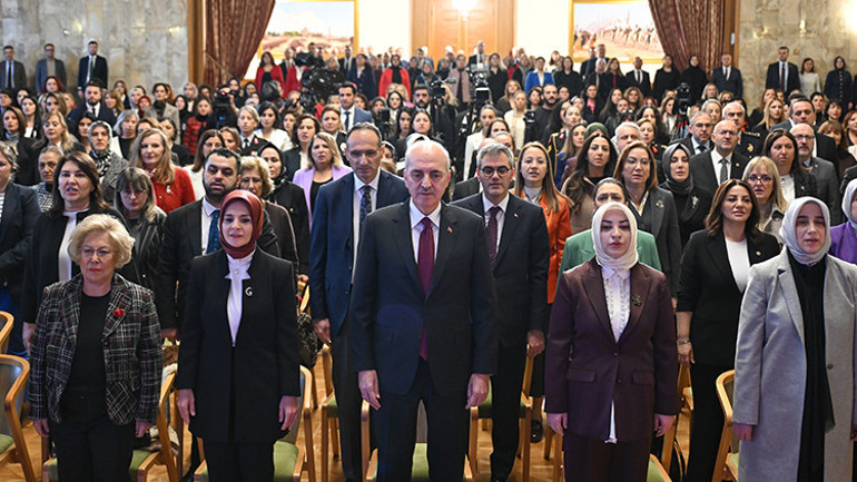 TBMM Başkanı Kurtulmuş: Kadınlarımız arasında fırsat eşitliği sağlanmıştır