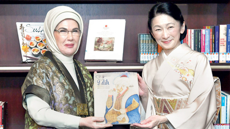 Japon Prens ve Prensesten Ayasofya ziyareti