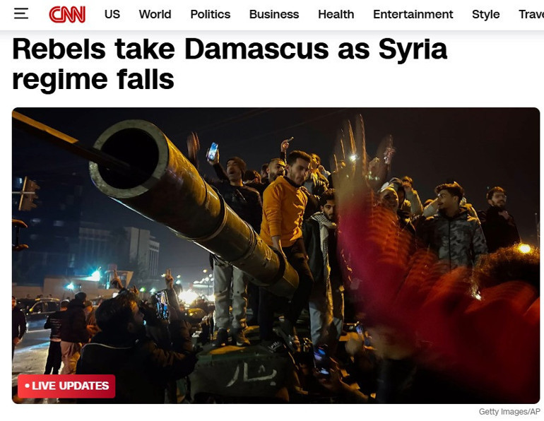 Suriyede yaşanan gelişme, dünya basınına bomba gibi düştü