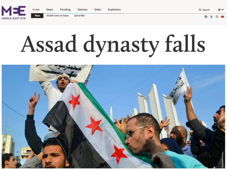 Suriyede yaşanan gelişme, dünya basınına bomba gibi düştü