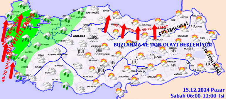 SON DAKİKA SAĞANAK YAĞIŞ UYARISI | Bugün (15 Aralık) hava nasıl olacak Pazar günü İstanbulda yağmur var mı Meteoroloji il il hava durumu raporu