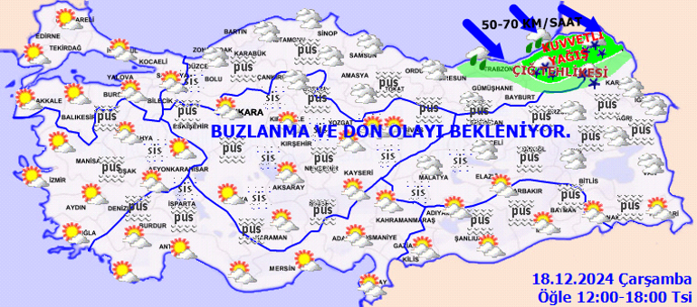 SON DAKİKA HAVA DURUMU TAHMİNLERİ İL İL 18 ARALIK 2024 | Bugün hava nasıl olacak Kar ve yağmur yağacak mı Meteorolojiden yeni uyarı
