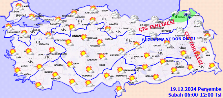 HAVA DURUMU TAHMİNLERİ İL İL | Bugün (19 Aralık) hava nasıl olacak İstanbulda yağmur var mı Meteorolojiden son dakika kar yağışı uyarısı