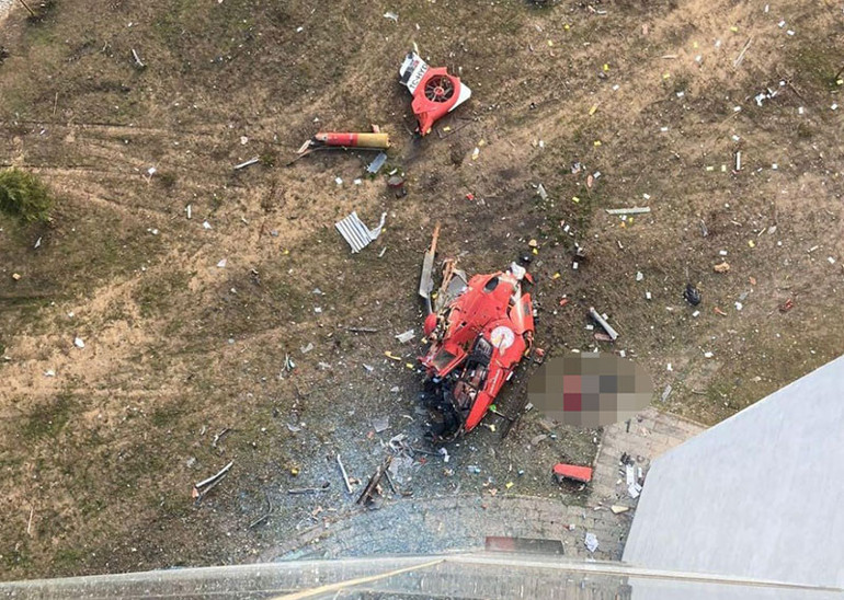 Son dakika Muğlada hastaneye çarpan helikopter düştü: 4 personel hayatını kaybetti... Kaza anının görüntüsü ortaya çıktı