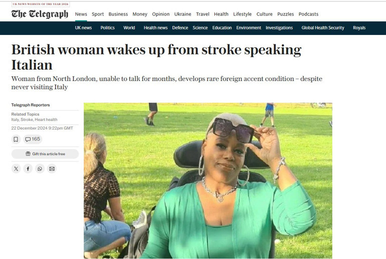 Felç sonrası yaşadığı değişim doktorları bile şoke etti...Ameliyattan çıktığında İtalyanca konuşuyordu: Gülüşüm bile değişti, ben ben değilim