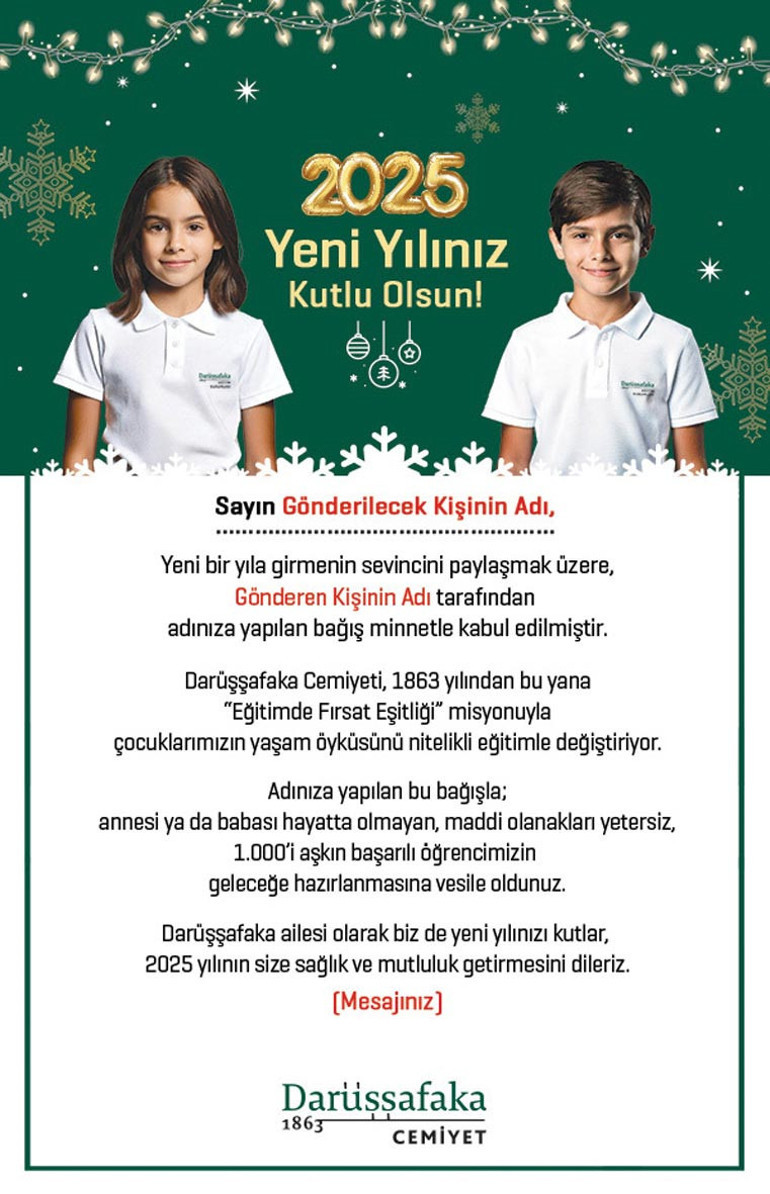 Yılbaşı hediyesiyle eğitime katkı