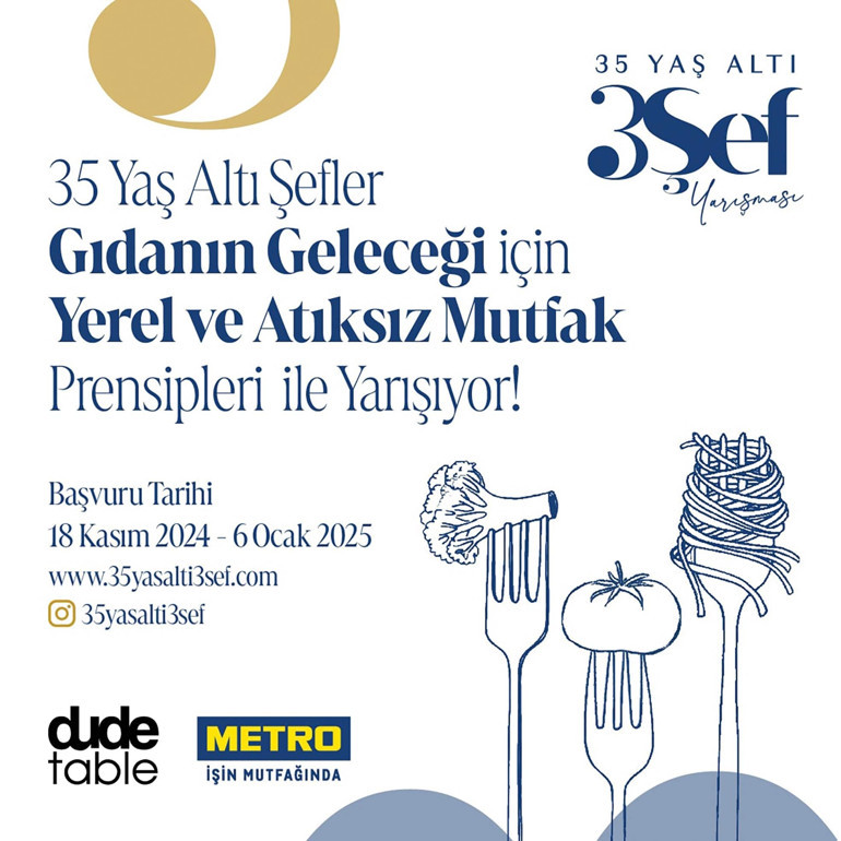Gıdanın geleceği için... 35 Yaş Altı 3 Şef Yarışması genç şeflerin başvurularını bekliyor