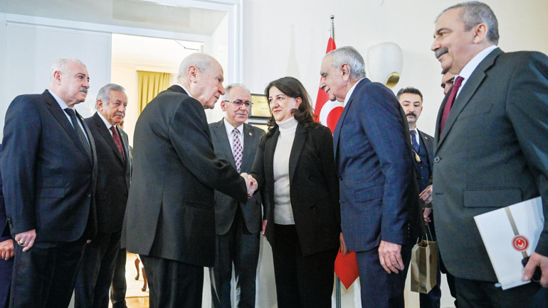 DEM Parti’den Bahçeli’ye tarihi ziyaret