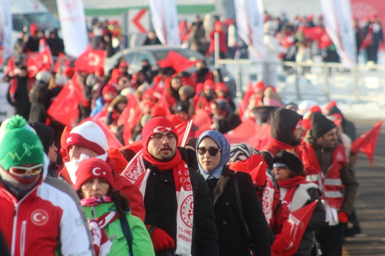 Sarıkamış Harekatının 110. yılını anma yürüyüşü