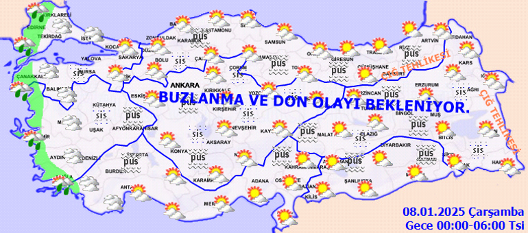 Son dakika hava durumu tahminleri il il | İstanbula kar ne zaman yağacak Bugün (8 Ocak) hava nasıl olacak Meteorolojiden Çanakkale, İzmir ve Muğlaya sağanak uyarısı