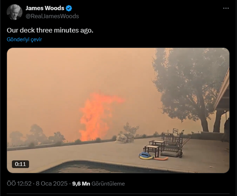 Hollywood kabusu Los Angeles küle döndü… Yıldız isimler yanan evlerini çaresizce izlediler