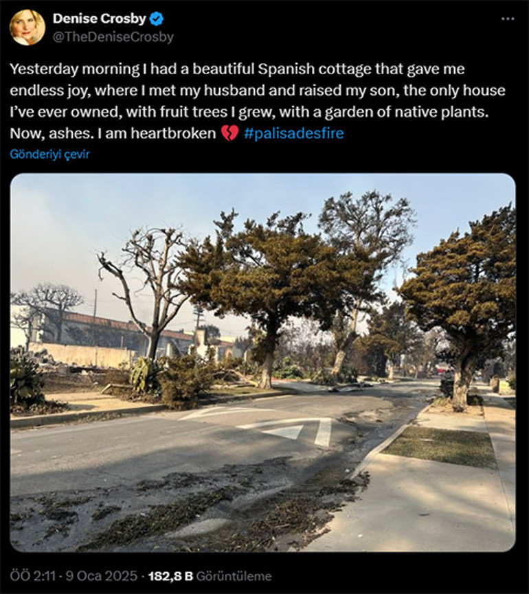 Hollywood kabusu Los Angeles küle döndü… Yıldız isimler yanan evlerini çaresizce izlediler