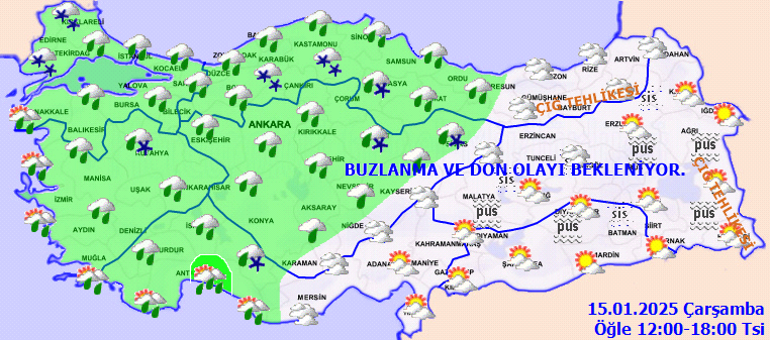 SON DAKİKA HAVA DURUMU TAHMİNLERİ İL İL | Bugün (15 Ocak) hava nasıl olacak, kar yağacak mı Kar İstanbulun kapısında: Meteorolojiden Kırklareli ve Edirneye yeni uyarı