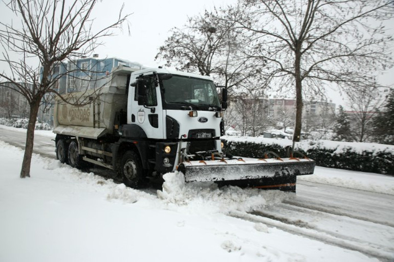 Balkanlardan gelen kar İstanbula ilerliyor Bölgede kartpostallık manzaralar ortaya çıktı