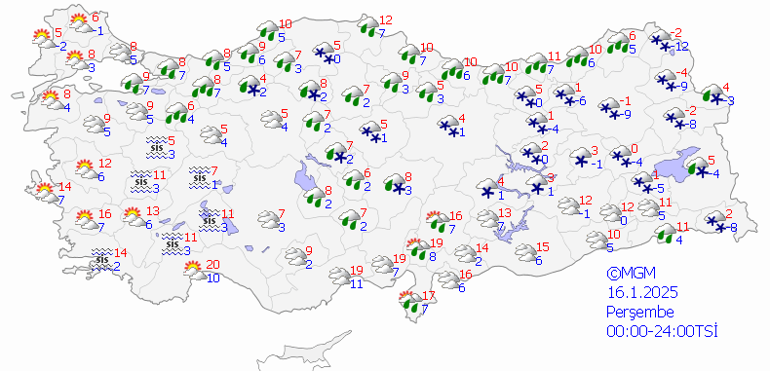 SON DAKİKA HAVA DURUMU TAHMİNLERİ İL İL || Bugün (16 Ocak) hava nasıl olacak İstanbula kar yağacak mı Meteorolojiden Tekirdağ ve Kırklareliye yeni uyarı: Sıcaklıklar düşüyor