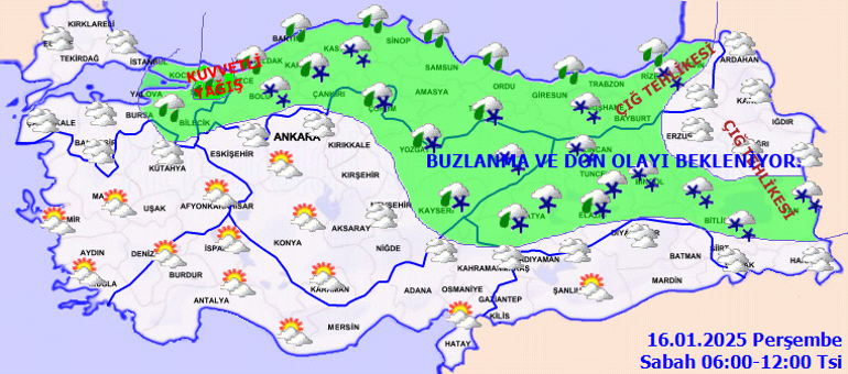 SON DAKİKA HAVA DURUMU TAHMİNLERİ İL İL || Bugün (16 Ocak) hava nasıl olacak İstanbula kar yağacak mı Meteorolojiden Tekirdağ ve Kırklareliye yeni uyarı: Sıcaklıklar düşüyor