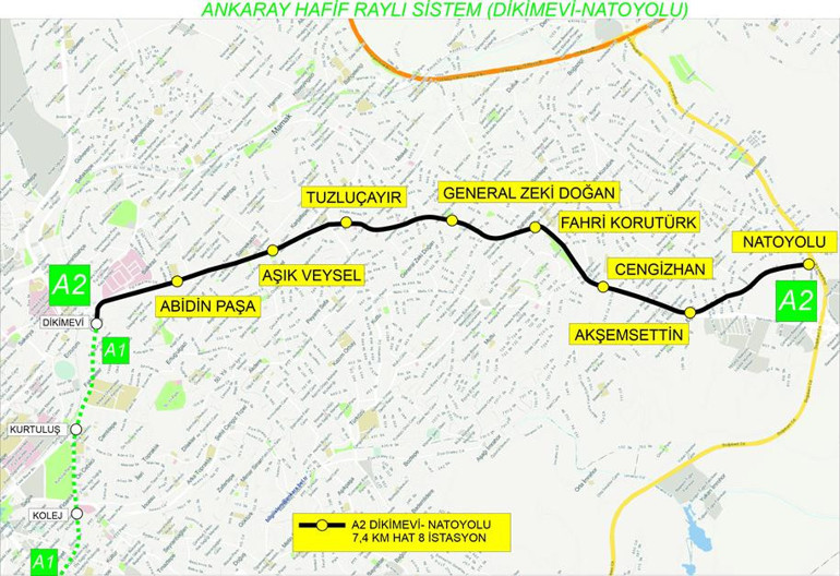Mamak metrosu yatırım programında