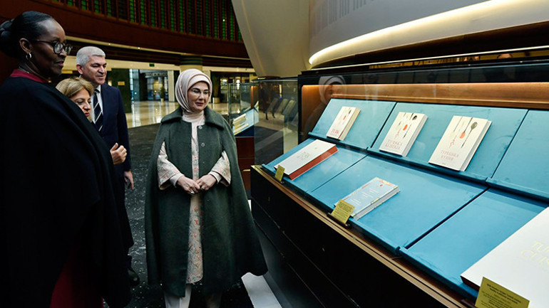 Emine Erdoğan, Ruanda Cumhurbaşkanının eşi Jeannette Kagame ile bir araya geldi