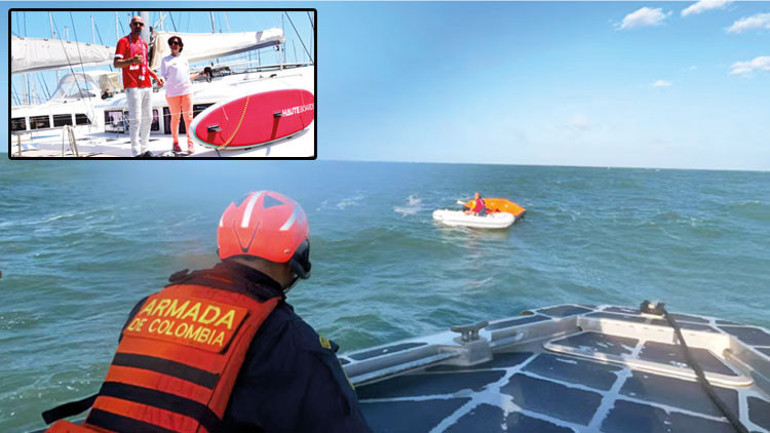 Dünya gezgini denizciler ölümden son anda kurtuldu