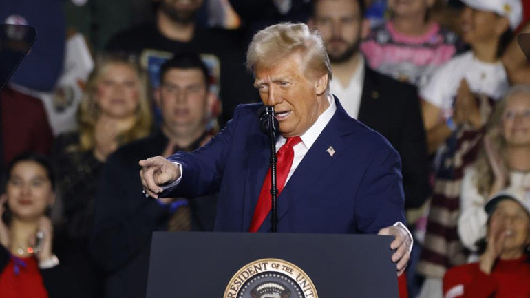 Trumptan tarihi miting: Planını açıkladı... Sondaj bebeğim sondaj