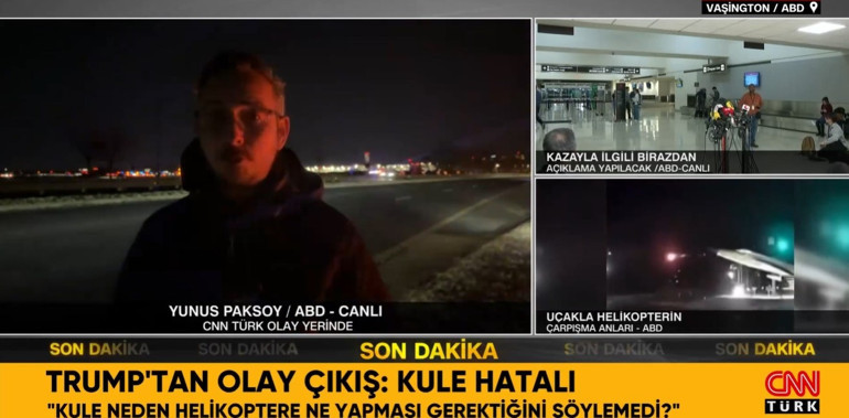 Son dakika... ABDde uçakla helikopter çarpıştı... Başkan Trump: Kazada kurtulan olmadı