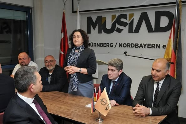 Nürnberg Oyuncak Fuarı’na gelen iş insanları MÜSİAD’ın misafiri oldu
