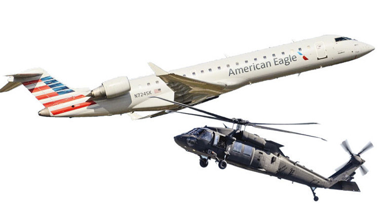 Yolcu uçağı ve askeri helikopter çarpıştı: 67 ölü... Havada dehşet