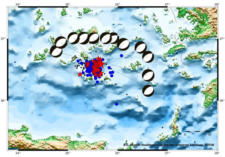 Son 5 günde 650 deprem Uyuyan tehlike Santorini... Kandilli Rasathanesinden dikkat çeken rapor