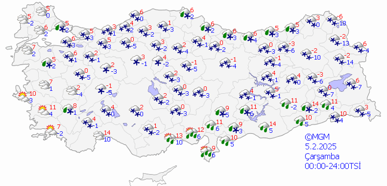 SON DAKİKA HAVA DURUMU TAHMİNLERİ İL İL | Bugün (5 Şubat) hava nasıl olacak İstanbula kar ve yağmur yağacak mı Kar alarmı verildi Meteorolojiden Sibirya soğukları uyarısı...