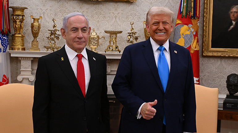 Son dakika haberi... Netanyahu ile görüşen Trump: Filistinliler Gazzeden çıkmalı