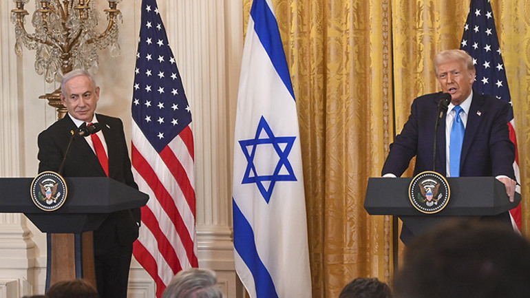 Son dakika haberi... Netanyahu ile görüşen Trump: Filistinliler Gazzeden çıkmalı