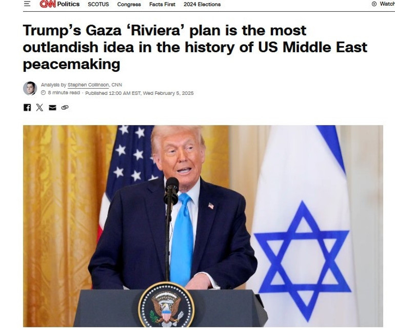 Tüm dünya şokta... Trump: ABD, Gazze Şeridini devralacak, Filistinliler Gazzeden çıkmalı Dünyanın dört bir yanından tepki yağıyor...