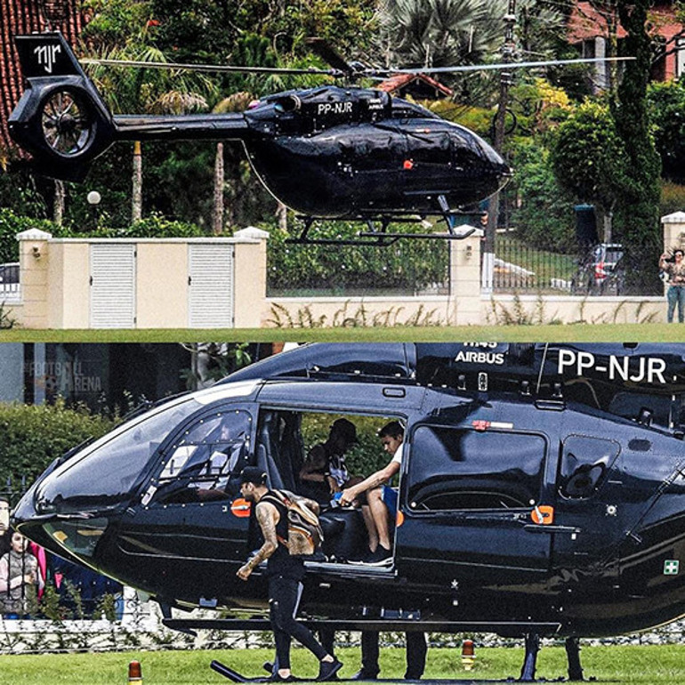Yok artık Neymar Antrenmanlara helikopterle gidiyor