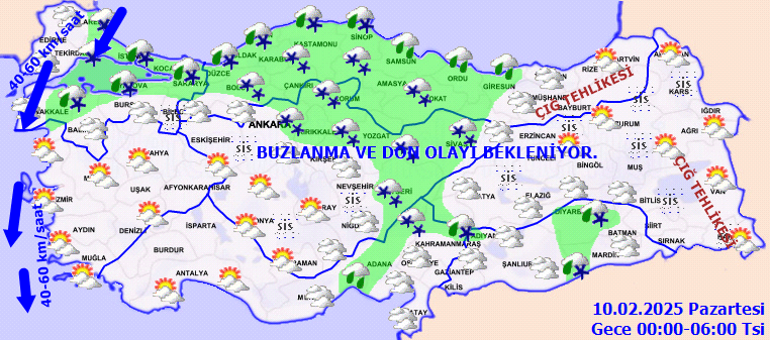 SON DAKİKA HAVA DURUMU TAHMİNLERİ İL İL 10 ŞUBAT | İstanbula kar yağacak mı, bugün hava nasıl olacak İstanbula kar ne zaman yağacak Meteoroloji ve AKOMdan yeni hafta için uyarı