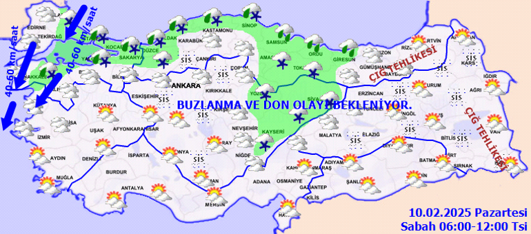 SON DAKİKA HAVA DURUMU TAHMİNLERİ İL İL 10 ŞUBAT | İstanbula kar yağacak mı, bugün hava nasıl olacak İstanbula kar ne zaman yağacak Meteoroloji ve AKOMdan yeni hafta için uyarı