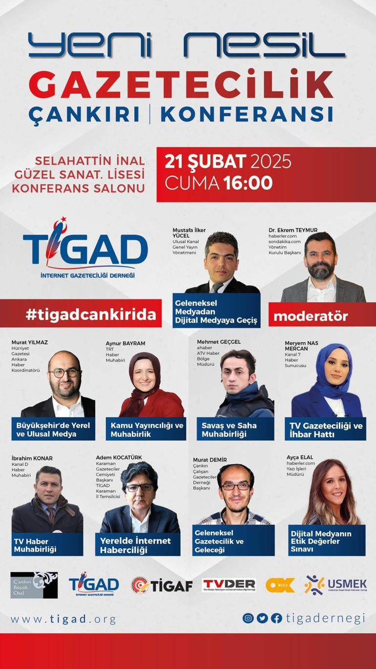 TİGAD 100’den fazla gazeteciyi Çankırı’da buluşturuyor
