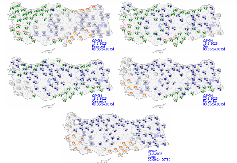 Aşırı soğuklar tüm yurtta geri dönüyor İstanbul’da önce yağmur sonra kar… Meteoroloji’den 7 il için sarı uyarı