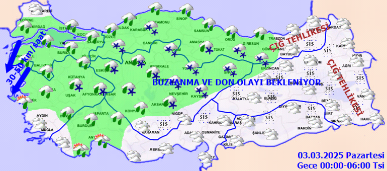 Hava durumu tahminleri il il 3 Mart 2025 | Yeni haftada hava nasıl olacak Bugün İstanbulda yağmur ve kar var mı Meteorolojiden son dakika kar uyarısı Sıcaklıklar düşüyor...
