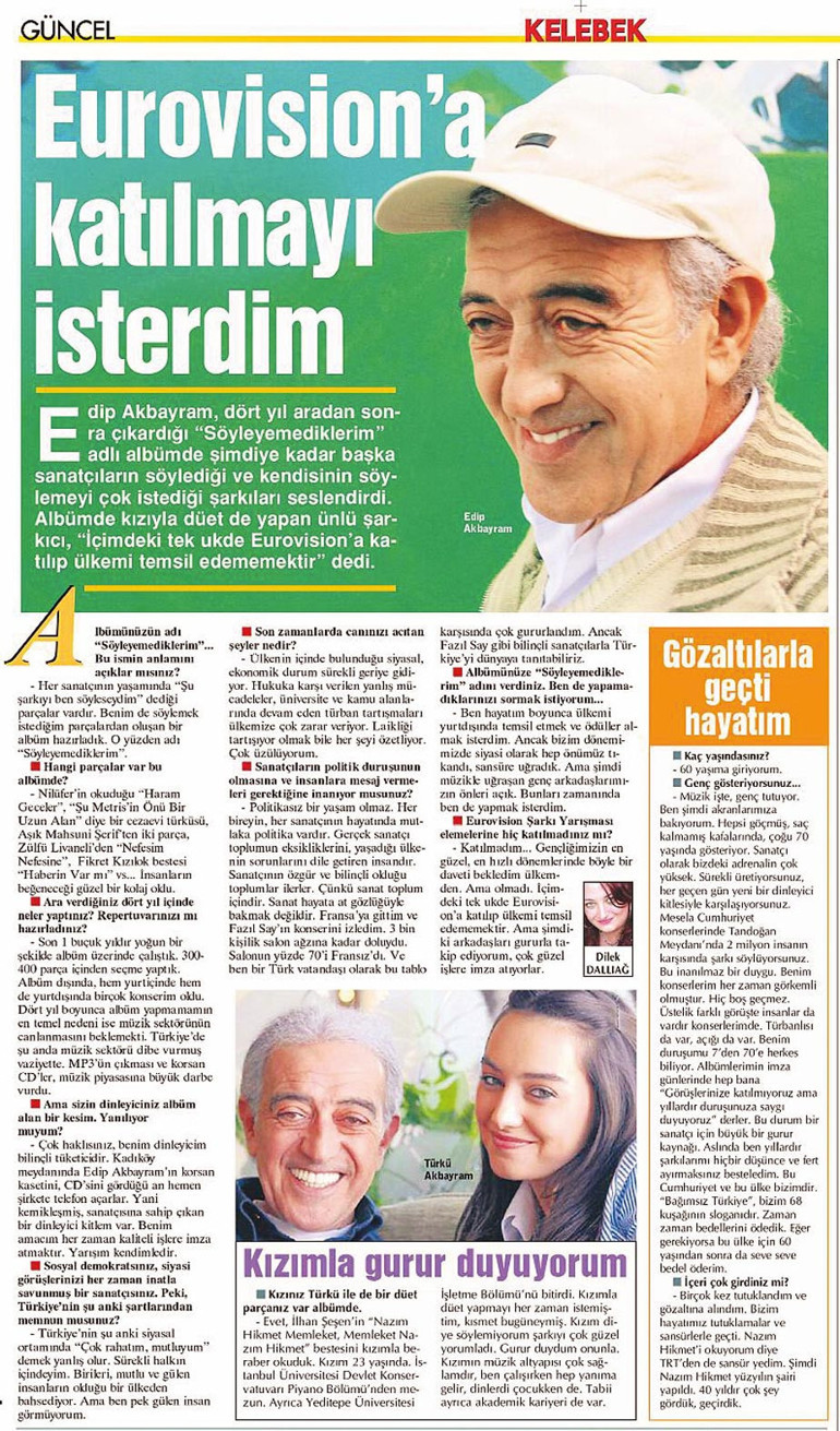 Eurovision içimde ukde