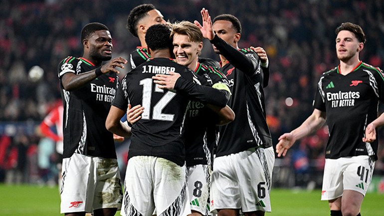 Şampiyonlar Liginde son 16 turu hızlı başladı Tam 17 golün atıldığı gecede Arsenal tarihe geçti, Real Madrid avantajı kaptı Arda Güler...