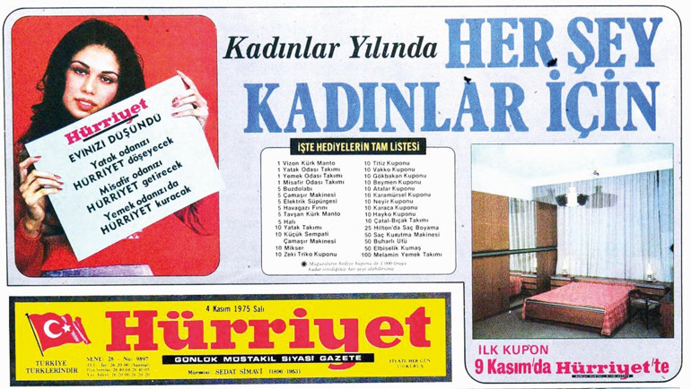Eski sayfalarda Kadınlar Günü